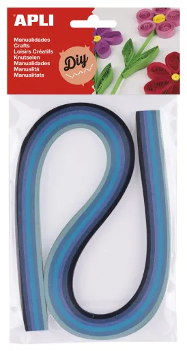 Kit Manualidades – Tiras de Papel Azuis 5x540mm – 120 Un. – Apli