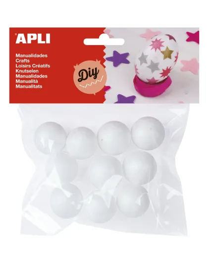 Kit Manualidades – Bolas de Esferovite 25mm – Apli