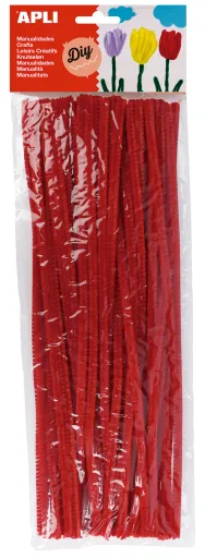Arames de Chenille Vermelhos – 50 Unidades – Apli