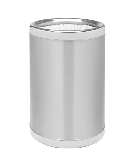 Cinzeiro de Exterior de Grande Capacidade Totalmente em Aço Inox Escovado