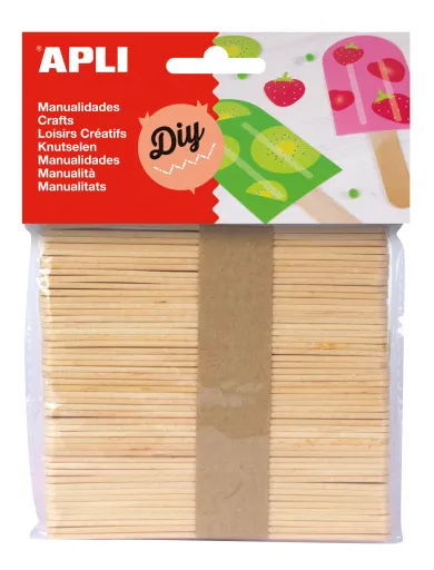 Kit Manualidades Palitos 114x10x2mm 50un. – Apli