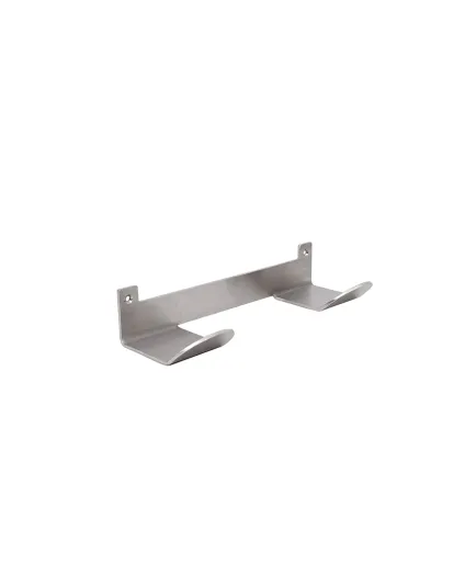 Cabide de Parede em Aço Inox 155x265x740 mm com 2 Ganchos