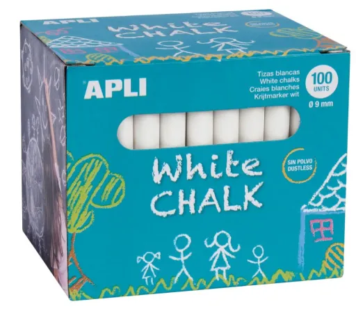 Giz Branco 100 Unidades – Apli