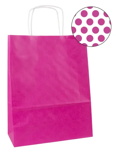 Sacos de Papel Kraft Violeta 32x16x39mm Apli