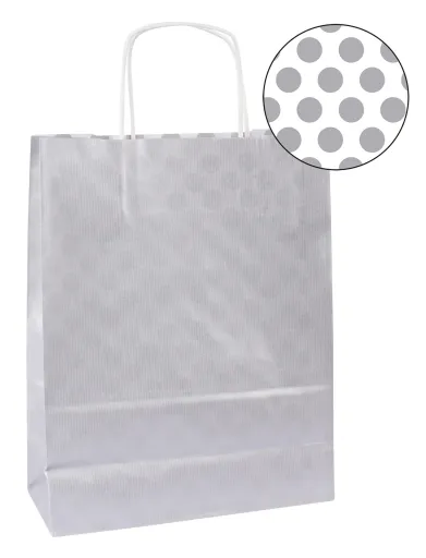 Sacos de Papel Kraft Prata 24x11x31mm Apli