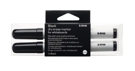 Marcadores para Quadro Branco Blister 2 Unidades Preto - Bi-Office