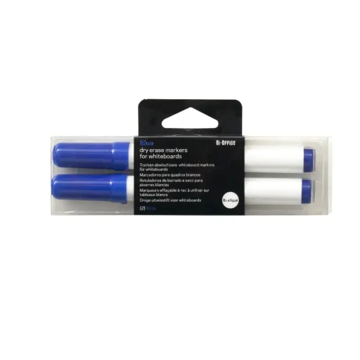 Marcadores para Quadro Branco Blister 2 Unidades Azul - Bi-Office