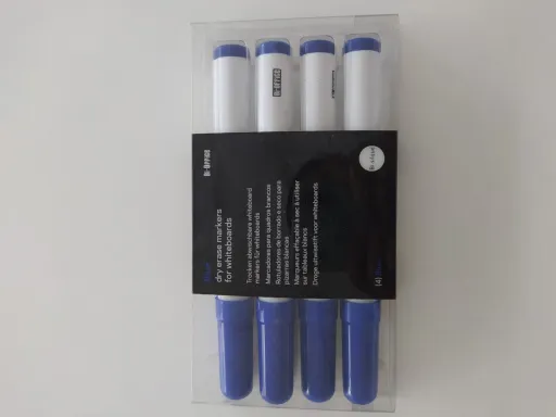 Marcadores para Quadro Branco Blister 4 Unidades Azul - Bi-Office