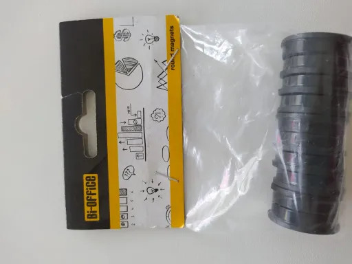 Ímanes Super Fortes Pretos 30mm 10un – Bi-Office