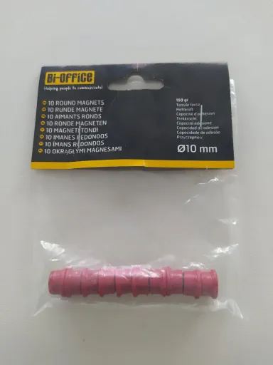 Ímanes Super Fortes Vermelhos Bi-Office 10mm – Bi-Office