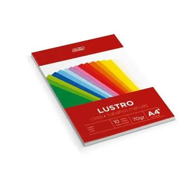 Bloco de Papel de Lustro A4+ 10 Fls 70g – Firmo