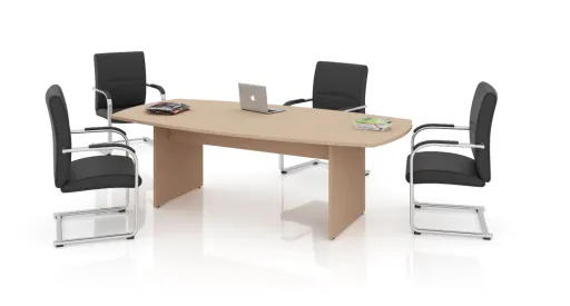 Mesa de Reunião Oval 2000x1000mm – Linea