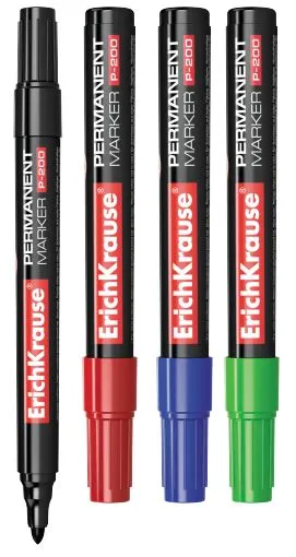 Marcador Permanente P-200 Verde - ErichKrause