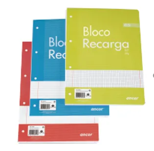 Bloco Recarga A4 Liso 80 Fls 60GR Laranja – Classic Stripes – Ancor
