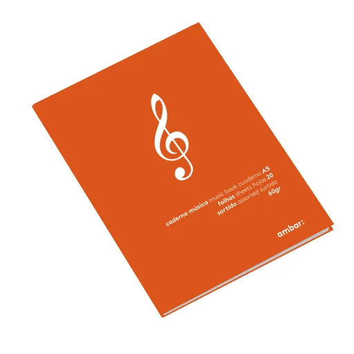 Caderno Música A5 20 Folhas – Ambar School