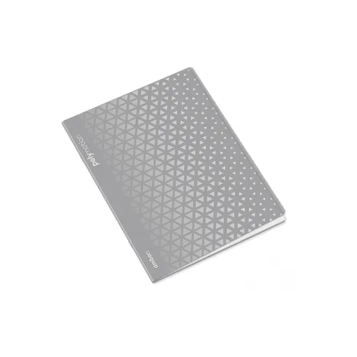 Caderno Agrafado PP A4 48 Folhas Quadriculado 90g Triângulos – Ambar