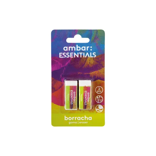 Borracha Branca 4x1,6x1 cm Ambar – Pack 2 Unidades - Ambar