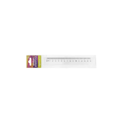 Régua Transparente 15 cm – Ambar