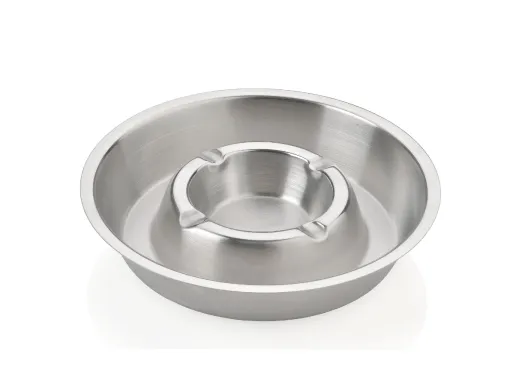Cinzeiro de Inox Ø16x4 cm
