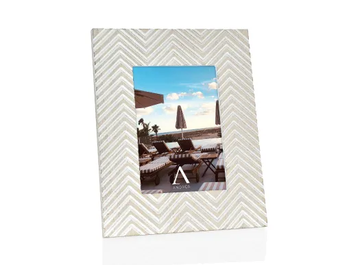 Moldura de Fotografia MDF Zig-Zag para Foto 10 x 15 cm