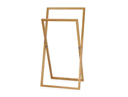 Cremalheira de Toalha de Bambu Foldable