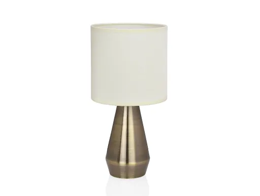 Candeeiro de Mesa Cónico de Bronze