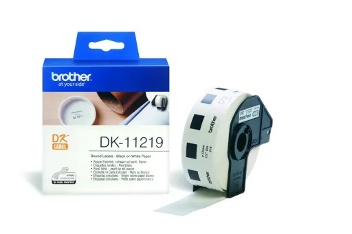 Etiquetas Brother Circulares - 12 mm - 1200 Etiquetas