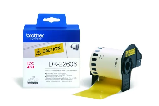 Etiquetas Amarelas Brother 62 mm X 15,24 M