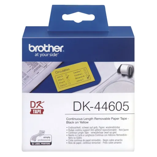 Fita de Papel Contínuo Removível Brother-Amar.(62mm X 30,48