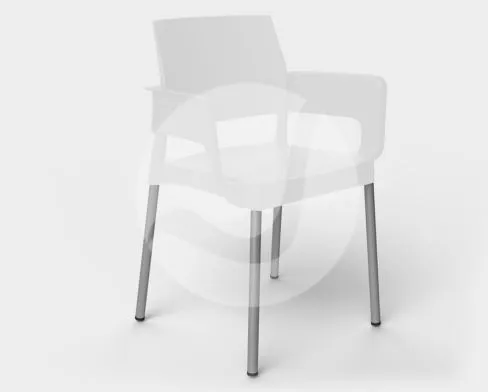 Cadeira de Jardim C/ Braços Combi Cristi Branco
