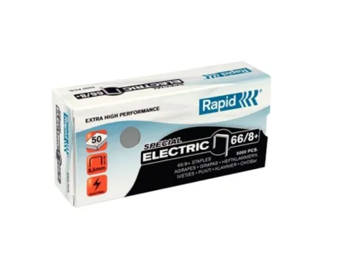 Agrafes Rapid Special Electric 66/8+ - Caixa com 5000 Unidades