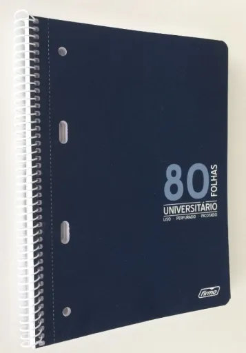 Caderno Espiral Universitário A5 Liso 80 Fls – Firmo