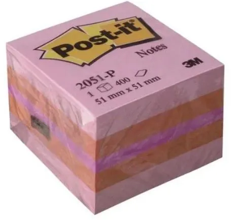 Notas Adesivas 51x51 400fls Rosa Post-it