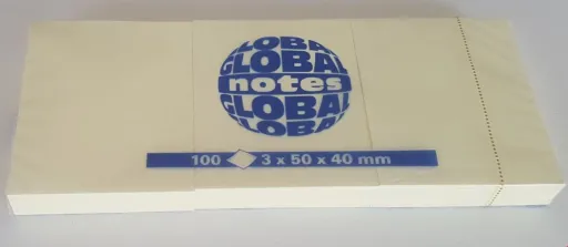Notas Adesivas 40x50mm Global 3un.