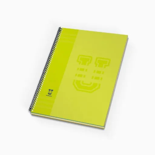 Caderno Espiral Pautado Capa Dura A4 120Fls Unikolor – 4School