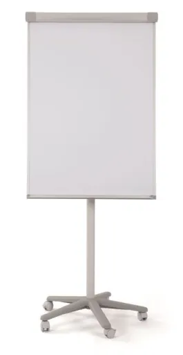Quadro Branco Flip Chart Magnético com Rodas 70x100cm Cinza (Cavalete/Conferência) – Bi Office