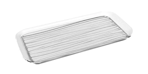 Tabuleiro Lianas Glance 37x18 cm – Design Preto Elegante e Funcional