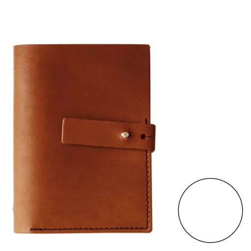 Agenda em Pele Makro Castanho Liso