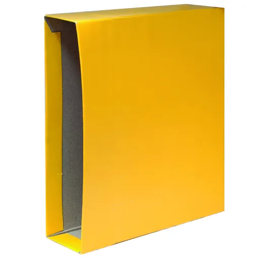 Caixa Pasta Arquivo A4 Plus Amarelo
