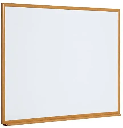Bi Office Quadro Branco Melamina 900x600 mm Moldura Carvalho