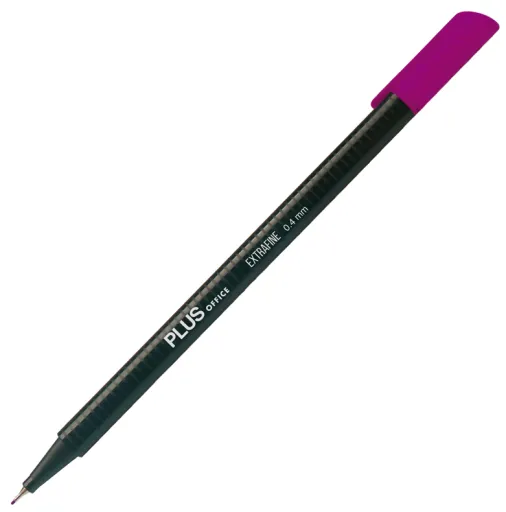 Marcador Extrafino Plus Lilás – 0,4 mm – Plus Office