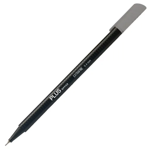 Marcador Extrafino Plus Cinza Escuro - Plus