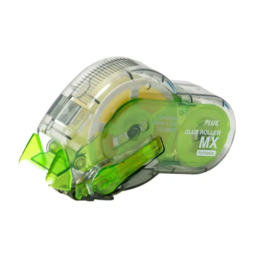 Cola com Dispensador Removível Glue Roller MX 15mm x 12m - Plus