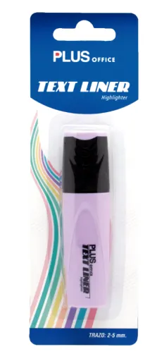 Marcador Fluorescente Plus Text Liner Lilás – Plus