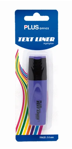 Marcador Fluorescente Plus Text Liner Violeta – Plus
