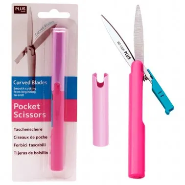 Tesoura de Bolso PLUS Rosa