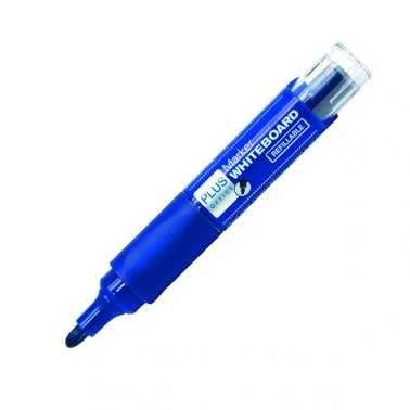 Marcador de Quadro Branco Recarregável Plus Azul – Plus