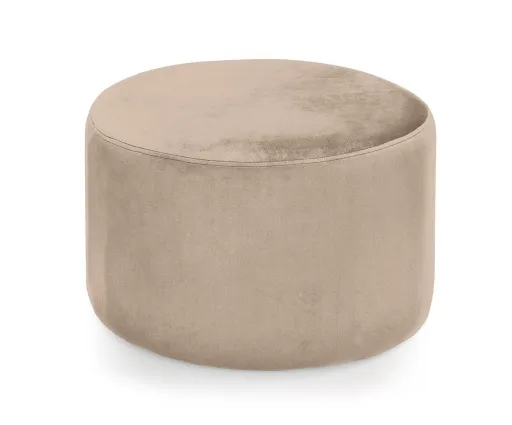 Puff Bege Ø55x35 cm