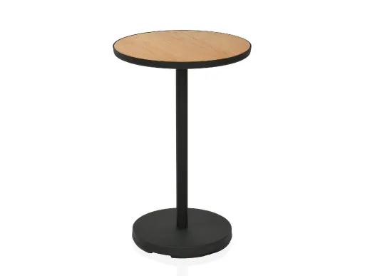 Mesa Madeira Preto Ø37x56 cm