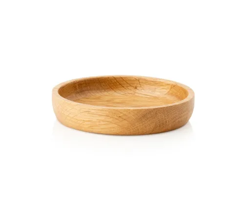 Saboneteira Andrea House BA22081 Carvalho Natural Ø11,5 cm – Design Orgânico e Elegante